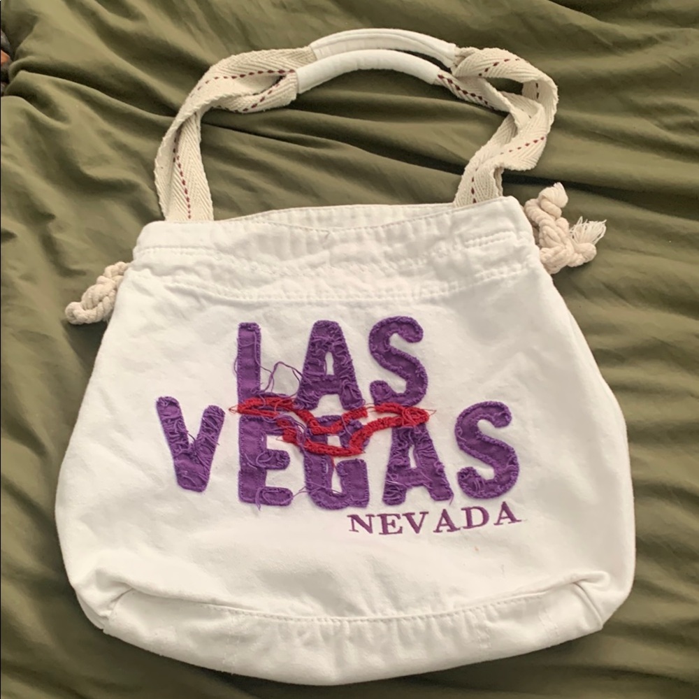 Las Vegas 100% cotton shoulder bag